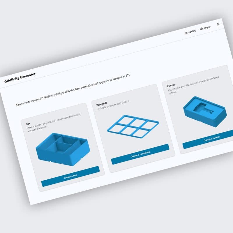 Gridfinity Boxes, Baseplates & Cutouts
